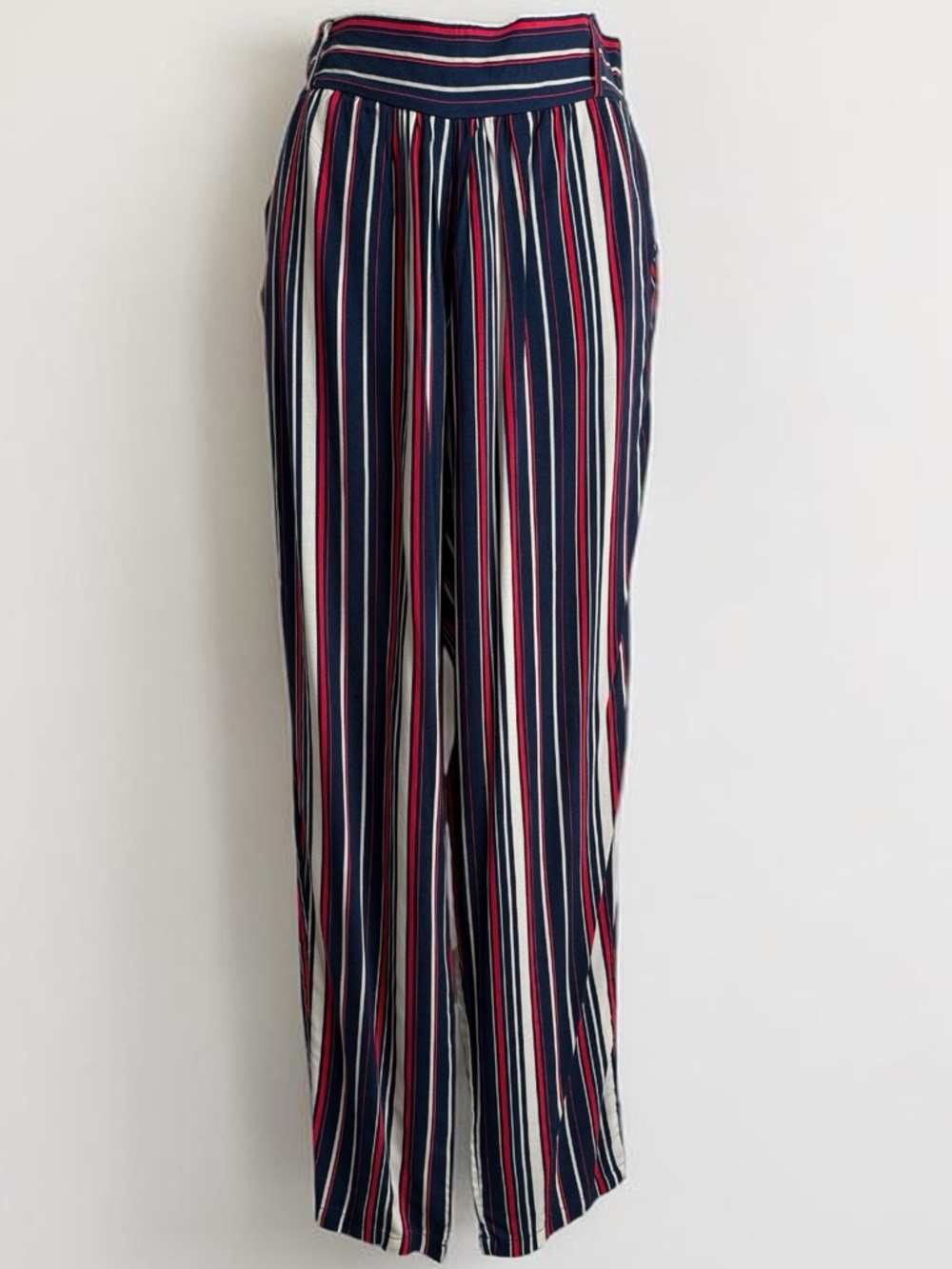 Chocolate USA Striped Multicolor Wide-Leg Women Trousers Size L - NWOT